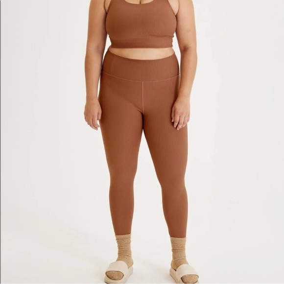 Girlfriend Collective ribbed high-rise leggings size M - Picture 3 of 6